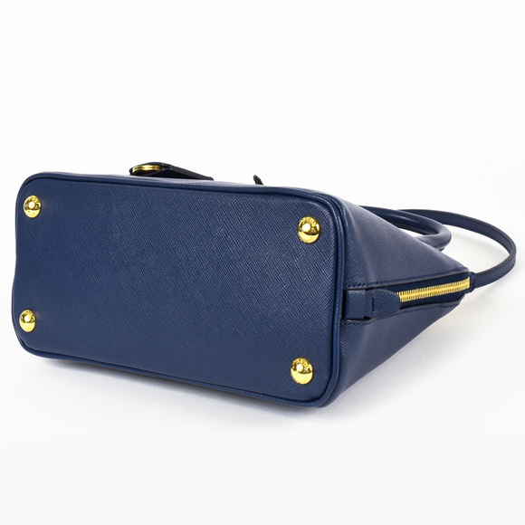 Prada Promenade Handbag 2way Saffiano Blue - Picture 4 of 7